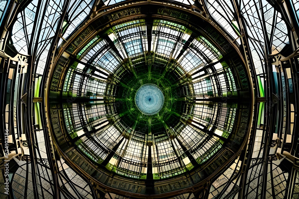 glass dome of a church
