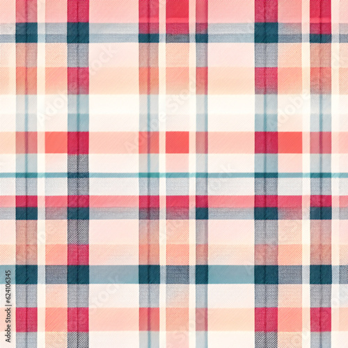 seamless plaid pattern. Generative AI