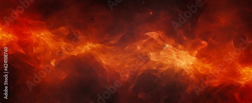 Panorama of an abstract wallpaper banner with a luxurious and elegant feel, inspired by the textures of fire, ice, and stars.