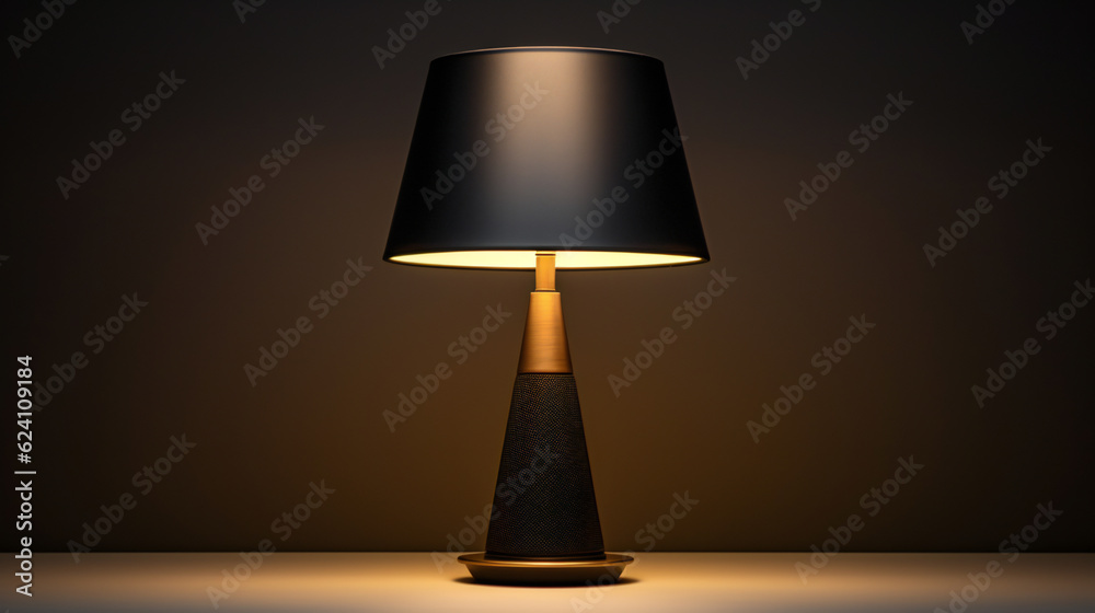 lamp on the table