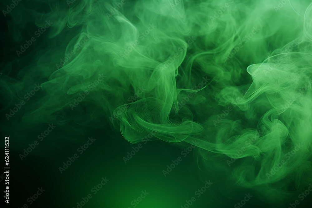 Fototapeta premium green smoke pattern background