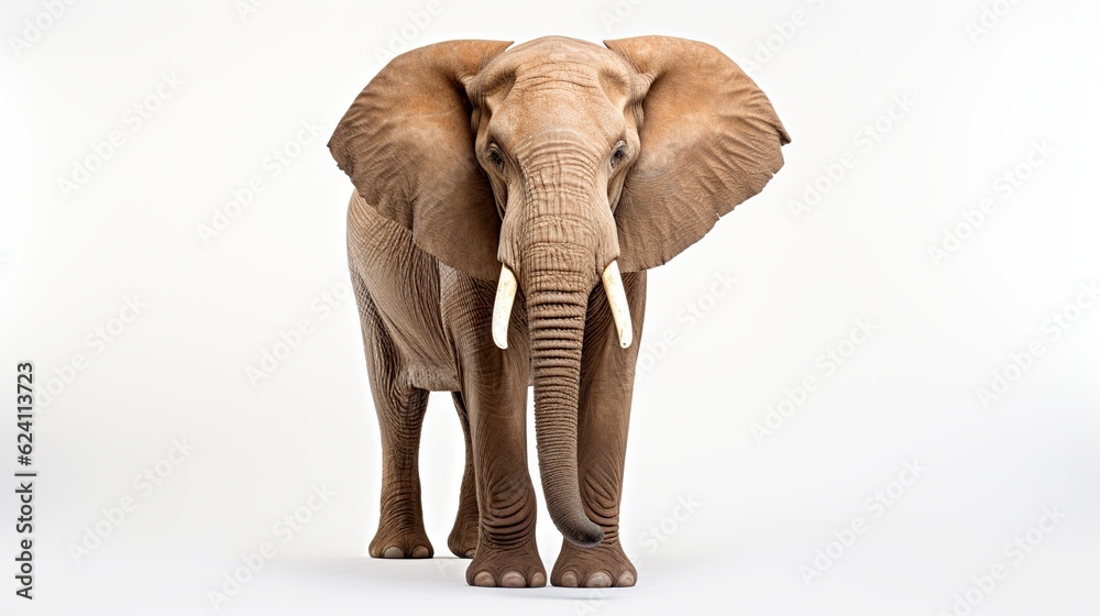 Obraz premium Big Elephant animal Africa AI generated image