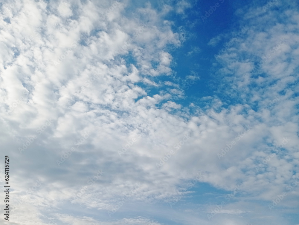 Natural sky beautiful blue and white texture background.Panorama of blue sky with cirrus clouds,perfect hot day weather, vector illustration. Natural sky beautiful blue and white texture background.Panorama of blue sky with cirrus clouds,perfect hot day weather, vector illustration.