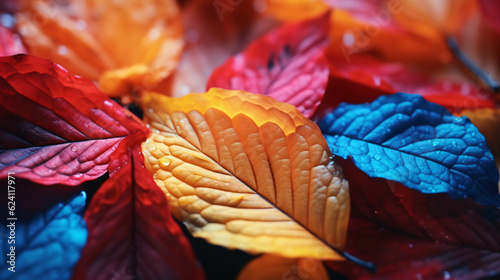 Autumn leaves  Generative AI