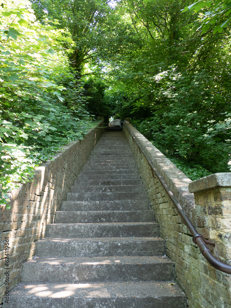 Escaleras en Dover, condado de Kent, Reino Unido