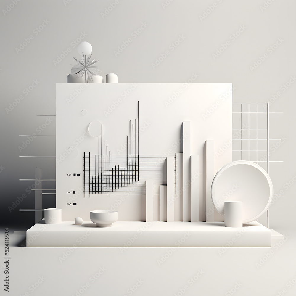 3d Render of a Data Table 3d Render of a Data Table