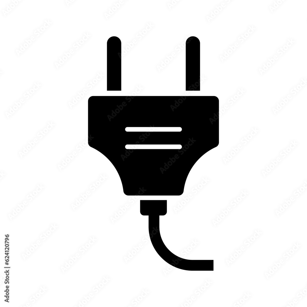 Electric plug elegant icon on trendy design Electric plug elegant icon on trendy design