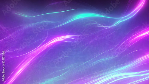 Attractive and futuristic pink blue neon light, data transfer concept background