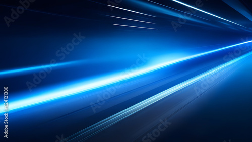 blue beam of future technology transmission concept