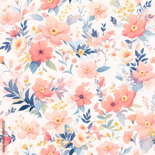 A seamless floral pattern