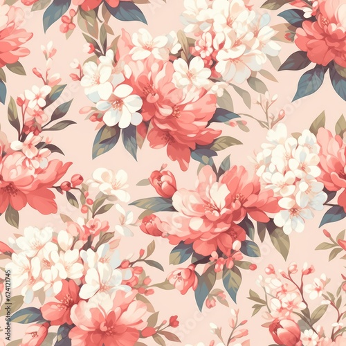 A seamless floral pattern