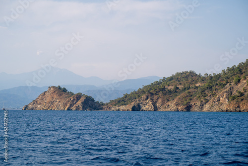 Cape on the Fethiye peninsula and the Mediterranean sea. © Erman Gunes