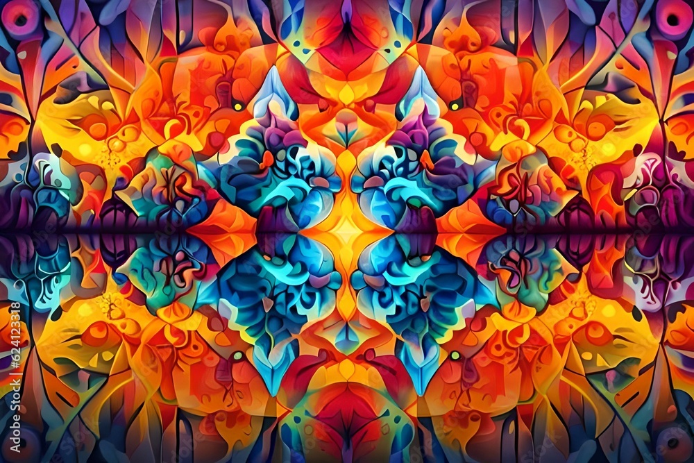 background with flowers AI Generated 