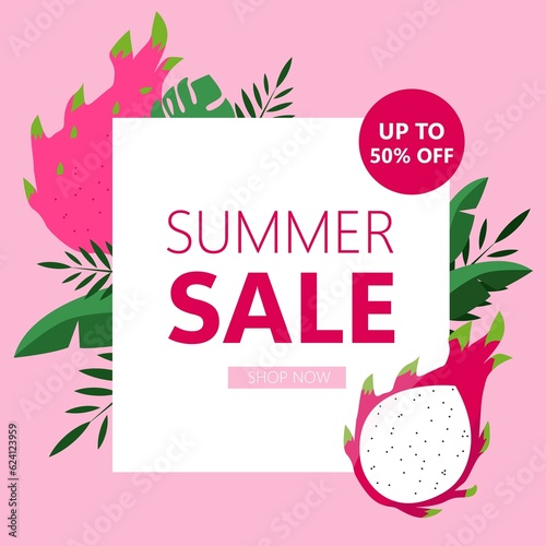 Hot summer sale banner.Mid season banner.