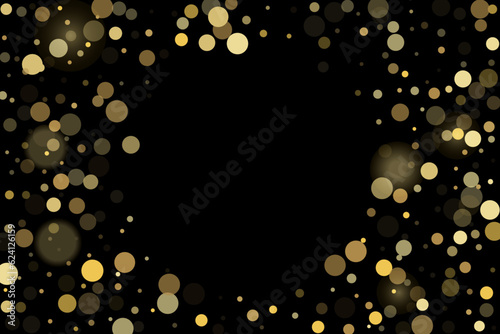 Gold glitter confetti, great design for any purpose. Party decor.