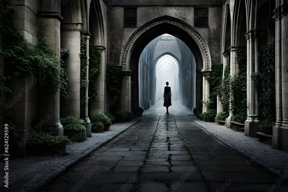 archway in the old town