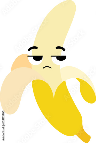 Banana Face Looking Right Mistrust