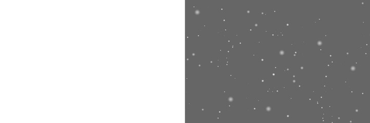 Falling snow isolated on transparent background. Heavy  light snowfall, snowflakes Snow flakes, snow background.  Bokeh lights png