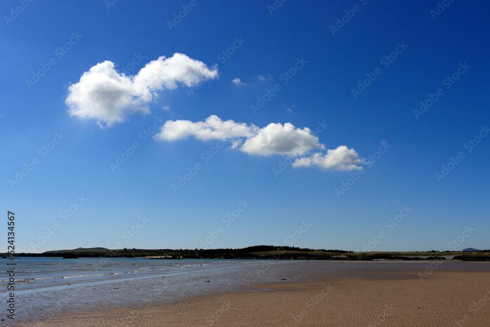 beach and blue sky with clouds beach and blue sky with clouds