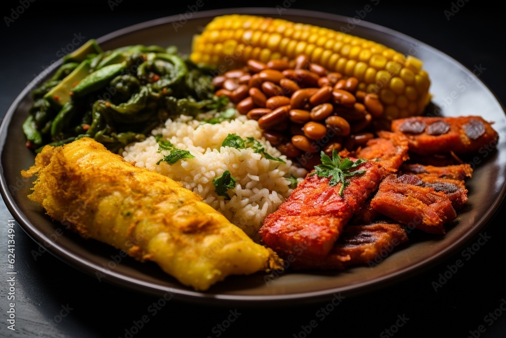 A Colorful Plate of Acarajé: A Taste of Brazilian Street Food Created with Generative AI A Colorful Plate of Acarajé: A Taste of Brazilian Street Food Created with Generative AI