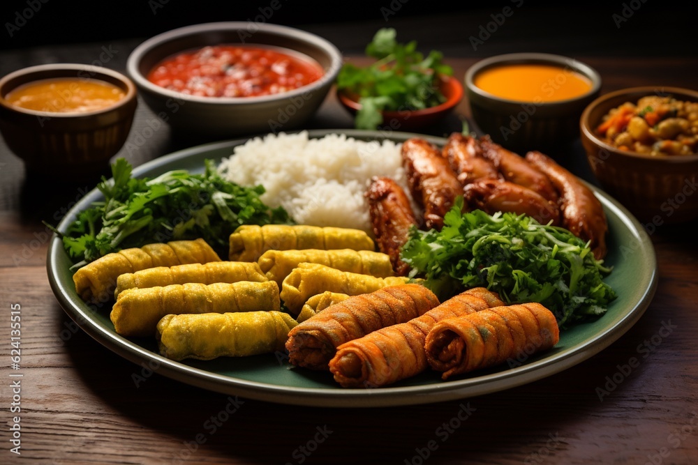 A Colorful Plate of Acarajé: A Taste of Brazilian Street Food Created with Generative AI A Colorful Plate of Acarajé: A Taste of Brazilian Street Food Created with Generative AI