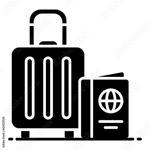 Travelling Glyph Icon