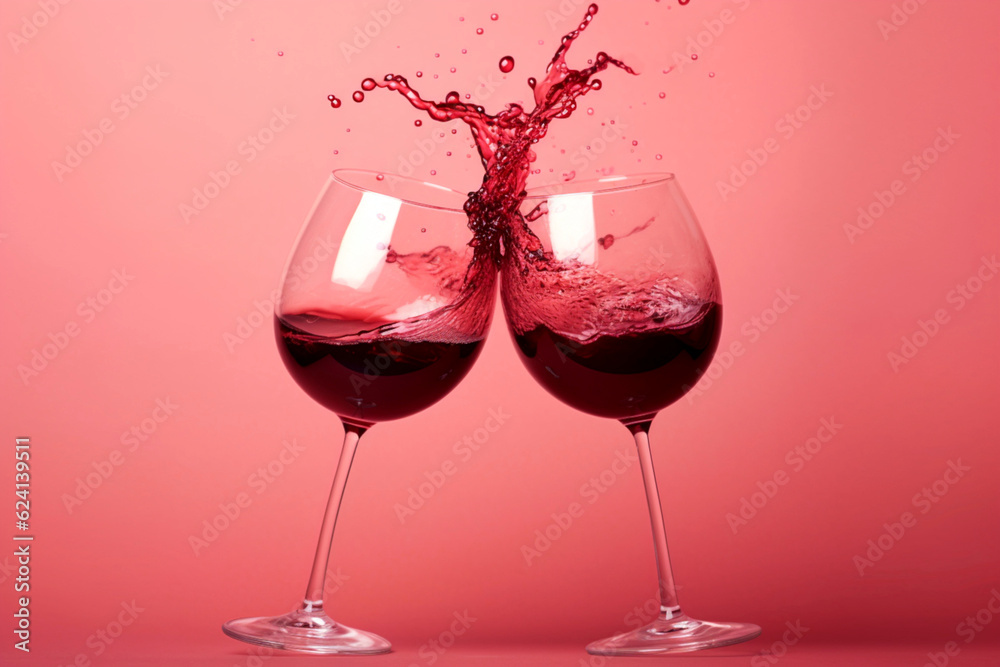 red wine splash