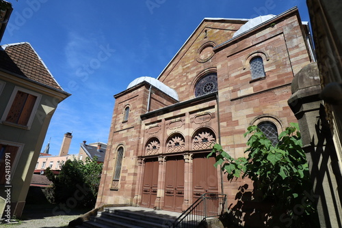 La synagogue, vue de l'extérieur, ville de Belfort, territoire de Belfort, France photo