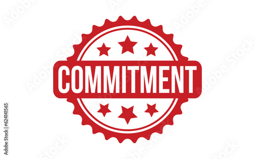Commitment Rubber Stamp Seal Vector