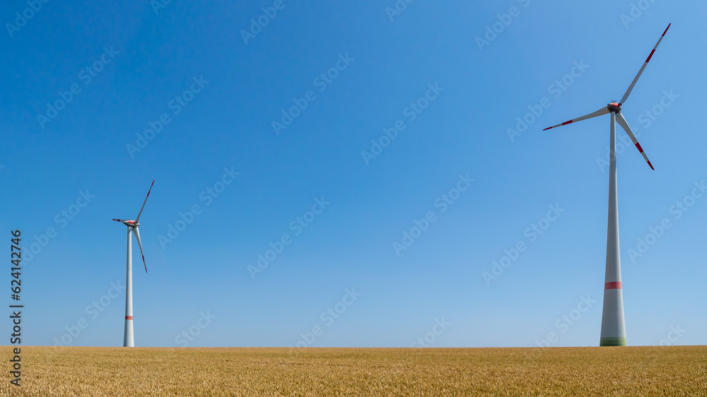 wind turbines farm