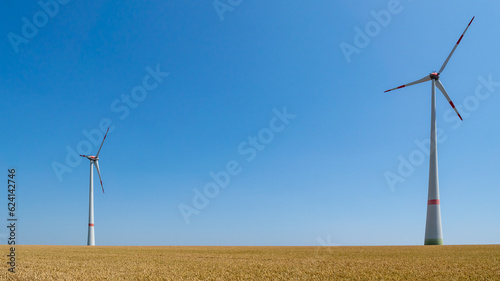 Obraz na płótnie wind turbines farm w salonie
