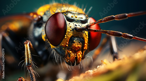 Macro shot of an insect  Generative AI © Nico Vincentini