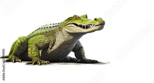 realistic image of crocodile on transparent background  png 