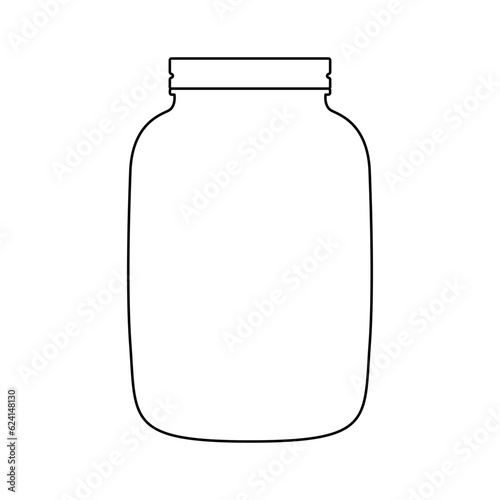 The icon of a jar with a lid on a white background.