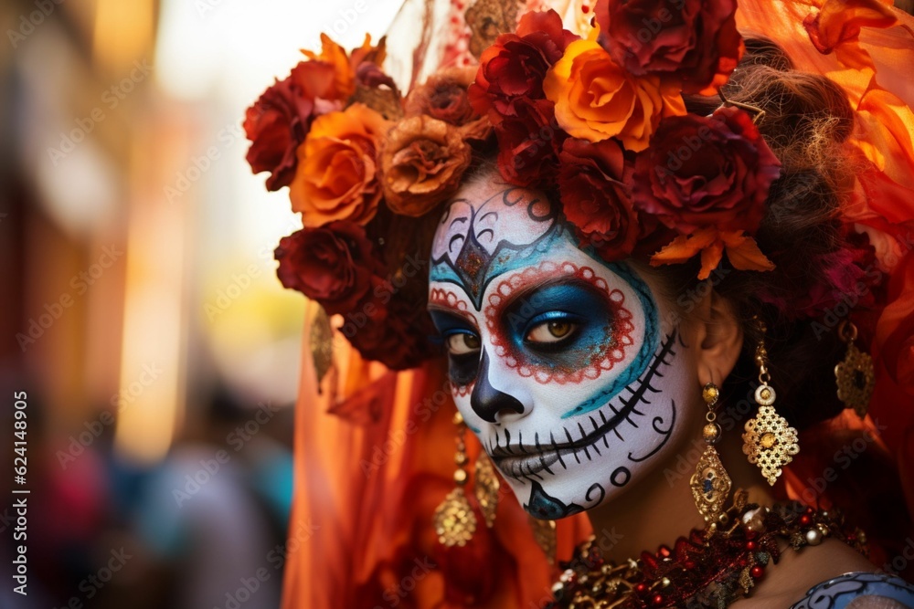 Día de Muertos en México. Generative AI. Inteligencia artificial