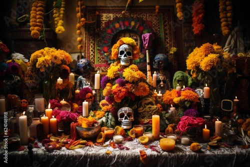 Día de Muertos en México. Generative AI. Inteligencia artificial © Cristian