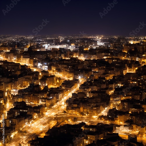 streets building city night lights stars dark