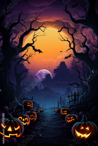 halloween banner background concept 