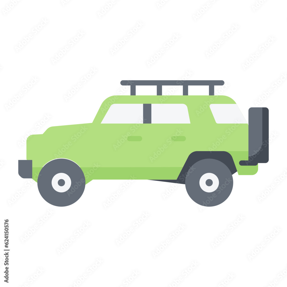 Jeep Flat Icon
