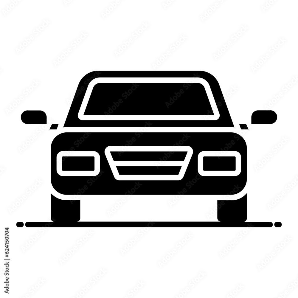 Obraz premium Car Glyph Icon