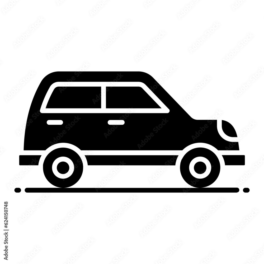 Automobile Glyph Icon Automobile Glyph Icon