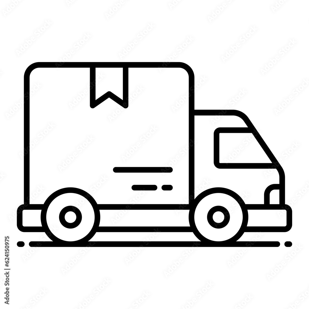 Delivery Truck Line Icon
