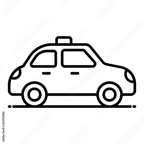 Cab Service Line Icon