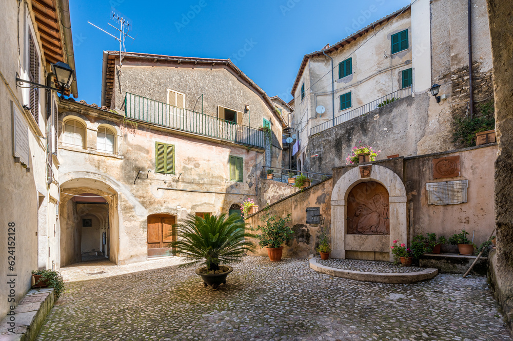 Scenic sight in Catino, picturesque village on the Province of Rieti, Lazio, central Italy.