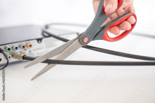 Cutting cable to save money © MaryHerronPhoto