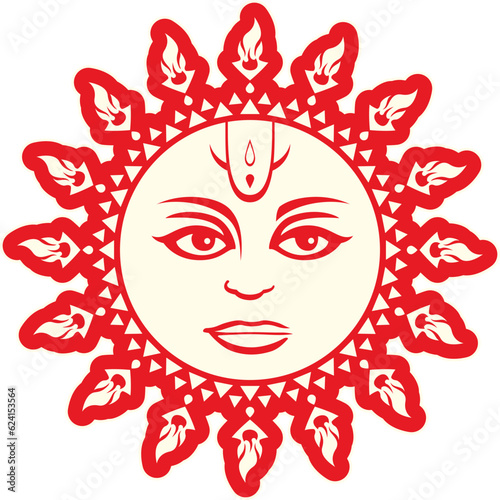 Planet symbol Mars. Astrological. Vedic. Jyotish.