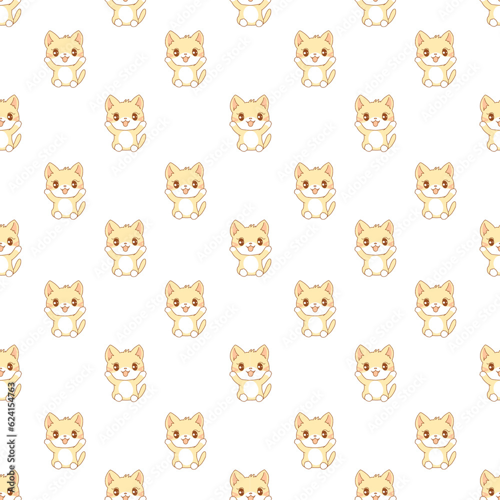 seamless pattern with cats seamless pattern with cats