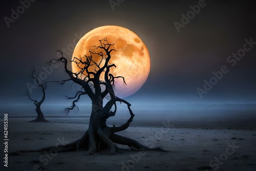 halloween night landscape
