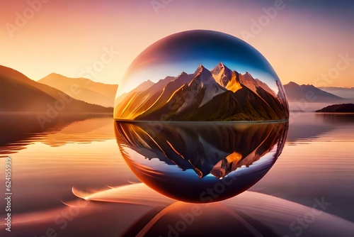 sunset in the desert