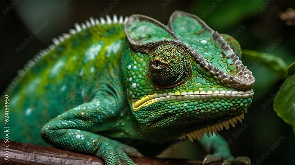 chameleon on a branch chameleon on a branch